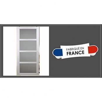 Puerta Corredera Telia Negra para Ropa 83 cm de Ancho