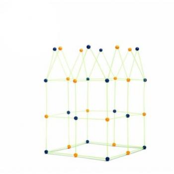 Kit de Construcción de Fuertes para Niños Builkitt InnovaGoods 155 Piezas, Juguete que Brilla en la Oscuridad, Estimula la Imaginación, Juguete Educativo, Regalo para