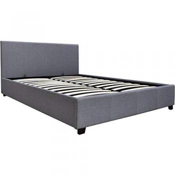 Cama en PVC Carla - 160 x 200 cm - Gris