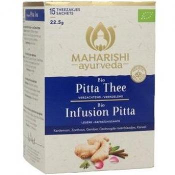 Infusiones Pitta Bio Maharishi Ayurveda - 20 Sobres, tipo: infusión herbal, características: mezcla de hierbas ayurvédicas, sin cafeína, orgánico, ideal para equilibrar el dosha Pitta
