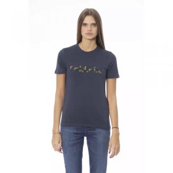 Baldinini Trend Blue Cotton Top & T-Shirt - M
