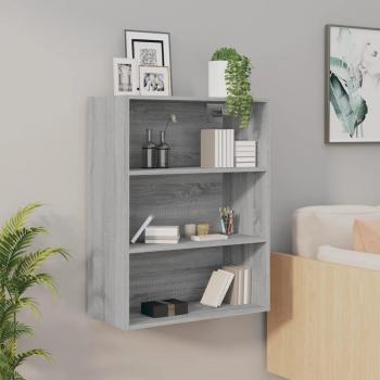 Armario colgante de pared gris Sonoma 69,5x32,5x90 cm - Mueble de Almacenaje de Salón, Buffet para salón Moderno, Armario Auxiliar, Armario de Almacenamiento