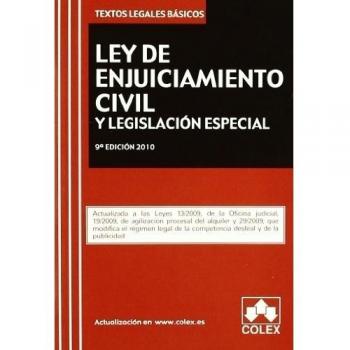 (9ª ed.) ley de enjuiciamiento civil y legislacion especial (Textos Legales Basicos 10)