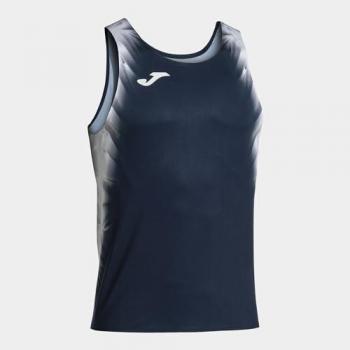 Camiseta de running Joma Elite XI tirantes hombre marino blanco