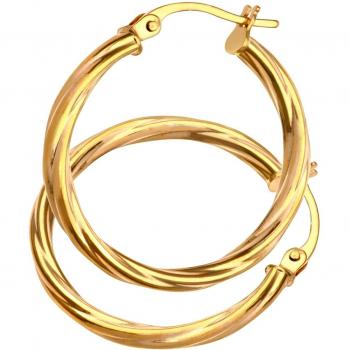 Citerna Ladies 9 ct Yellow Gold  Hoop Earrings