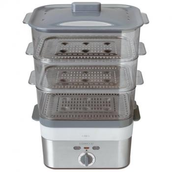 Kenwood FS620 - Cocedor al vapor, 2000 W, 3 cestas rectangulares, capacidad de 12 litros, color gris
