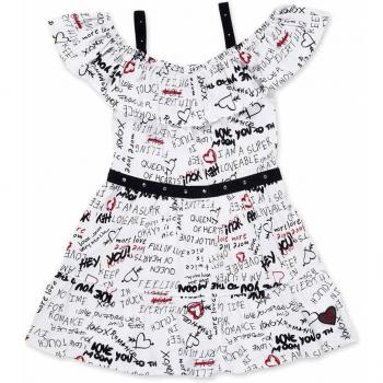 Tuc Tuc - Vestido de niña estampado con volante y apliques brillantes Ultimate City Chic