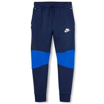 NIKE B NSW TCH FLC Pant Pantalones de Deporte, Niños, Midnight Navy/Game Royal/