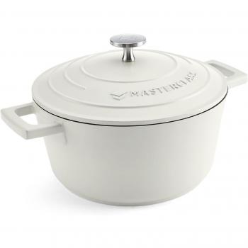 Cacerola pequeña MasterClass de 2,5 L/20 cm, aluminio fundido ligero, apta para inducción y horno, color crema