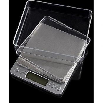 Marsboy I-2000 Báscula Electrónica de Cocina de Alta Precisión Con Pantalla LCD Balanza eléctrica Digital Color Plata