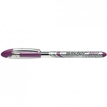 Bolígrafo Schneider Slider Basic XB Violeta 0,7 mm con tapa - Pack de 3