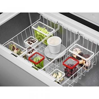 AEG AHB531E1LW Arcón congelador de 1,12 m ancho, Capacidad 308 Litros, 3 cestos, Low Frost, Compresor Inverter, Congelación Rápida, Display LCD, Luces LED interior, Blanco
