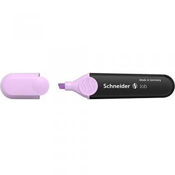 ROTULADORES FLUORESCENTES SCHNEIDER JOB TONOS PASTEL Y NEÓN - INCLUYE MARCADOR SCHNEIDER 1528 JOB PASTEL LILA