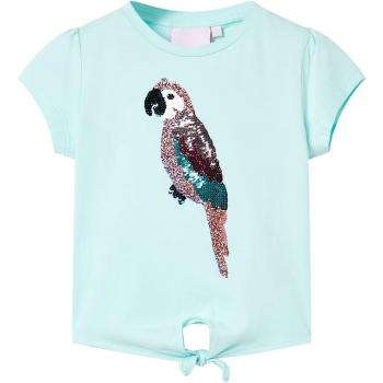 Camiseta infantil aguamarina claro 140