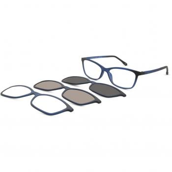Cuadrado Clip-On Plástico Azules Lentes Recetadas para Mujer - Gafas Anti-Azules - SmartBuy Collection