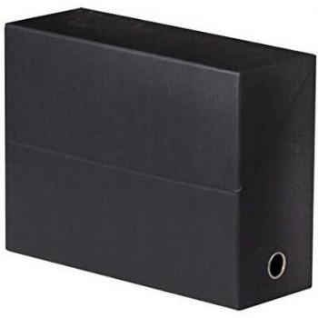 Caja de archivo transferible negra - A4 - 9 cm de grosor - Pack de 5