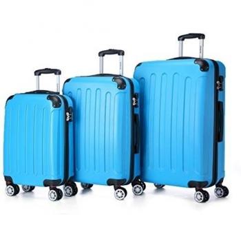 Beibye - Juego 3 piezas 2045 - Juego de maleta rígida en 12 colores turquesa turquesa Set