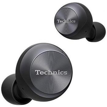 Auriculares True Wireless Technics EAH-AZ70WE-K Negro con Cancelación de Ruido, Control Táctil, Estuche de Carga, Resistencia al Agua y Sudor, Asistentes de Voz y Batería de