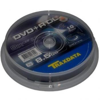 Traxdata DVD+R Double Layer 10pk 8.5GB DVD+R DL 10pieza