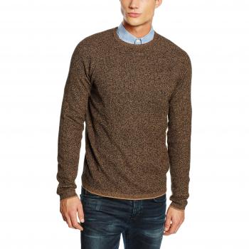 SELECTED HOMME SHDSHANE CREW NECK NOOS, suéter Hombre, Marrón