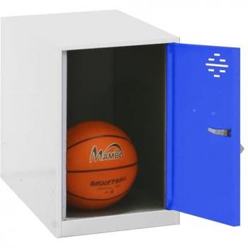 Casillero SIMONLOCKER MON. MINI 475x400x500 mm BLA/AZU - 8425437117398 - Simon Rack Taquillas Vestuario Metálica Montada 475x400x500 Blanco/Azul
