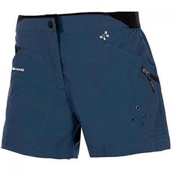 Trangoworld Sesa Pant. Corto, Mujer, Azul Oscuro/Negro, XL