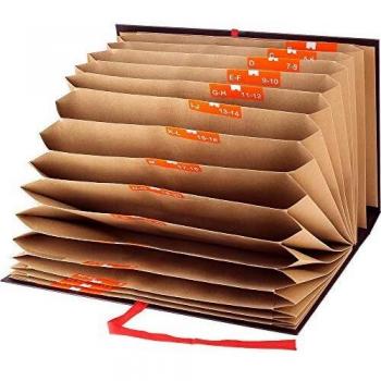 Grafoplás 2921010 Pokf Carpeta Acordeón, Negro, 1/4