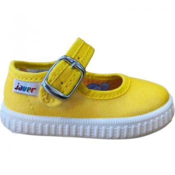 Zapatillas de niña Javer Mercedes Lona 62 Amarillo