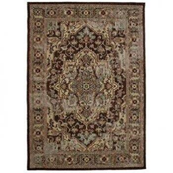 Alfombra Oriental Vintage Marrakech 110x160cm Fibra Suave Marrón