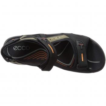 ECCO Offroad Men's Nubuck Black Outdoor Sandal (2-piece)