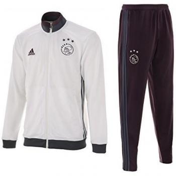 adidas Ajax Pes Suit Y - Chándal para niños de 11-12 años, color blanco / azul