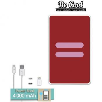 Becool® - Batería Externa Power Bank 4000 mah + Gratis 1 cable USB-MicroUsb