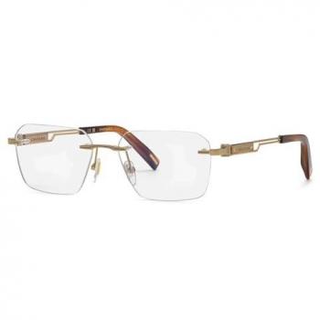 Chopard Vchg87 Stylish Unisex Optical Glasses in Shiny Grey Gold, Size 57 MM