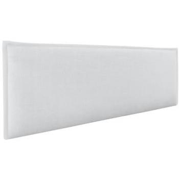 Cabecero Tapizado de Lino Natural Blanco con Ribete 135x50cm para Camas 120/135/140 - Dhome
