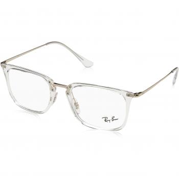 Ray-Ban 0Rx7141, Monturas de Gafas para Hombre, Transparente, 52