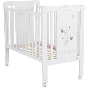 Micuna Little Chick - Cuna de 120 x 60 cm, color blanco / rosa