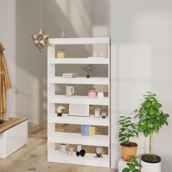 Librería/Partition Blanco 100x30x198 cm Madera de ingeniería