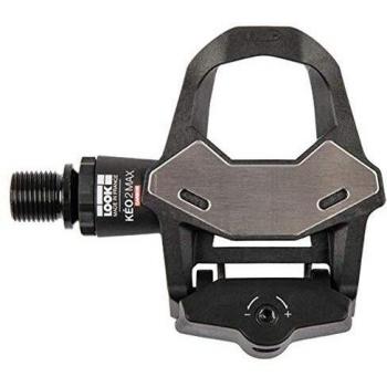 Look Keo 2 Max Carbon Pedals with Keo Grip Cleat - Ultra Lightweight Carbon Body, Adjustable Tension, Large 500mm² Contact Area for Full Power Transfer, Size: One Size - Male