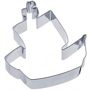 Staedter Barco Pirata Cortador de Galletas, Plata, 10,5 cm