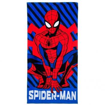Toalla de baño Spiderman para niños, 70x140 cm, 100% algodón, diseño colorido con imagen del personaje, suave y absorbente
