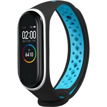 Correa Deportiva de Silicona para Xiaomi Mi Band 3 y 4, Repuesto Transpirable con Agujeros Flexibles