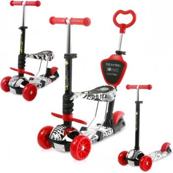 Patinete evolutivo con asiento y mango parental Draxter Plus de Lorelli
