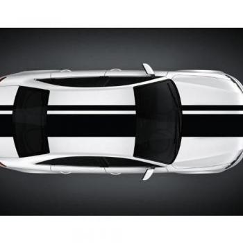 Tiras Viper 200 cm Tiras de Rally Tiras de Carreras Adhesivo Viper Coche Lateral 2N003 - Azul Real Mate, 55cm x 200cm