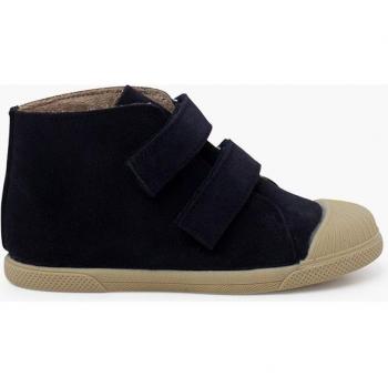 Botas de niños de serraje con doble tira adherente