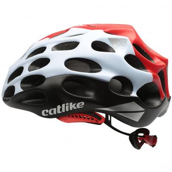 Catlike Mixino Casco de Ciclismo, Unisex Adulto, Negro/Blanco/Rojo Mate, LG
