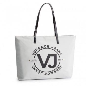 Versacejeans bolso de asas de sintetico para mujer gris gris 40x25x15 cm