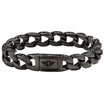 Police Pulsera Elberton PJ.26459BSU-02 Hombre Acero Negro