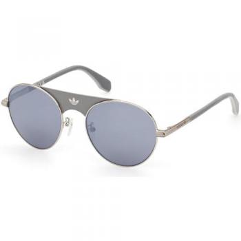 Gafas de sol Adidas Originals OR0092 Shiny Palladium con lentes gris espejado 145 mm Unisex