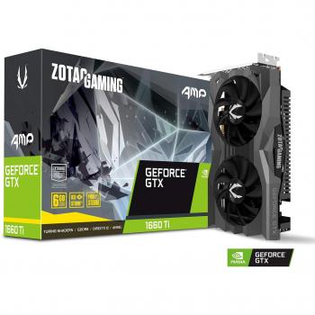 VGA ZOTAC GTX 1660TI AMP! Edition,NV,GTX1660TI,GDDR6,6GB,192BIT,HDMI+DP,2 Ventiladores