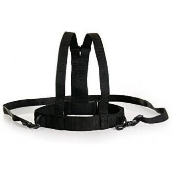 Hauck Guide Me - Arnés andador para niños, adaptable al tamaño del cuerpo del niño, cinturón de seguridad con longitud de 1.2 m, negro